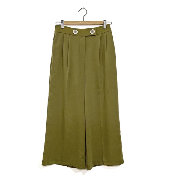 Topshop | Olive Culottes - Picture 1 of 5